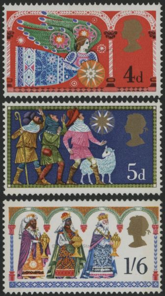 SG812-814 Set of 3 1969 Christmas