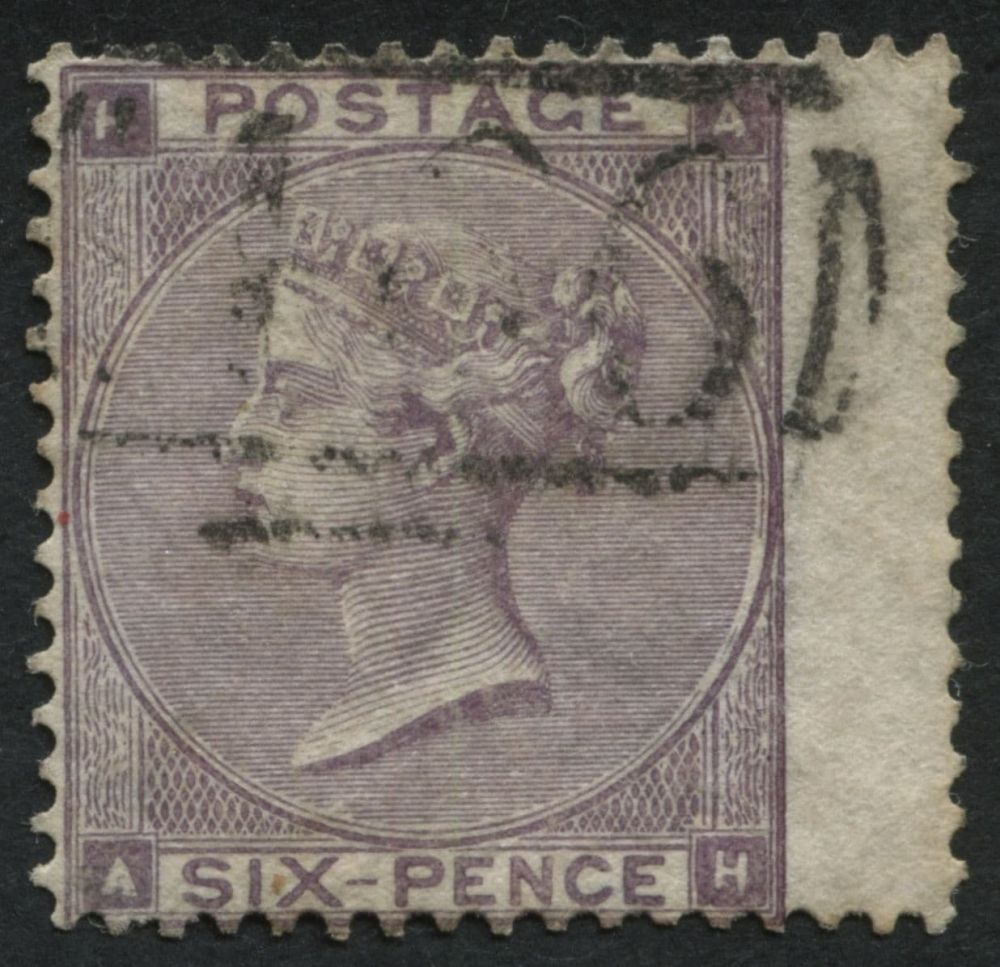 SG83 Six pence deep Lilac, fine light cancel