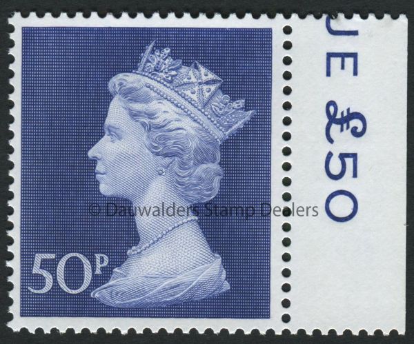 SG831v Phos. 50p Blue