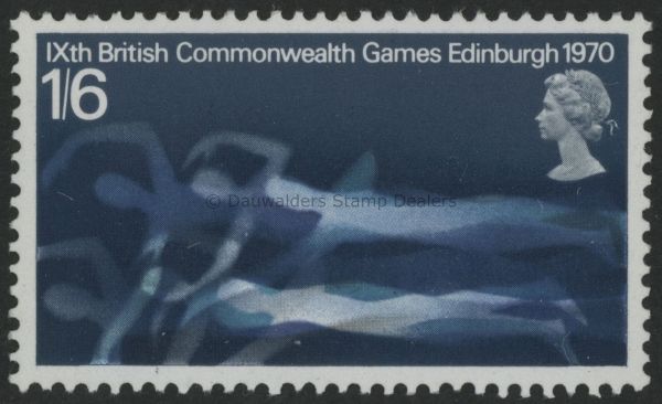 SG833 1/6d Swimmers 1970 Games