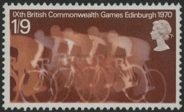 SG834 1/9d Cyclists 1970 Games