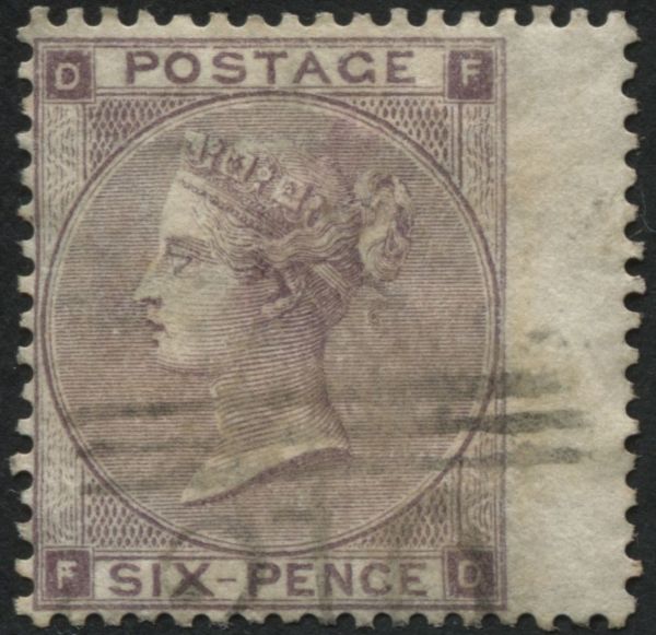 SG84 6d Lilac FD v attractive used, Queens portrait clear