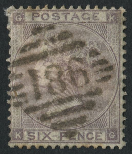 SG84 6d Lilac KG with very fine full 186 of Dublin