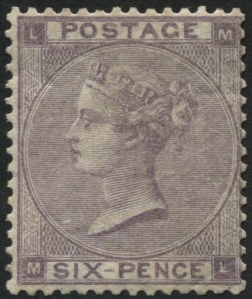 SG85 Sixpence with hair lines, well centred v fine mint