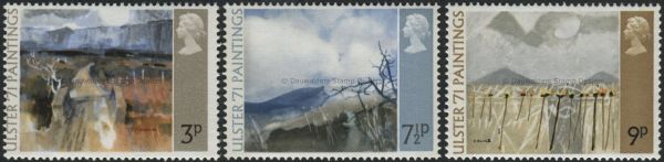 SG881-883 Set of 3 1971 Ulster 71 Paintings