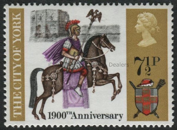 SG888 7p City of York 1971 General Anniversaries