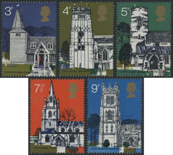 SG904-908 Set of 5 1972 Churches