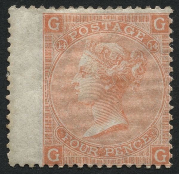 SG93 4d pale Vermilion plate 14, v fine mint