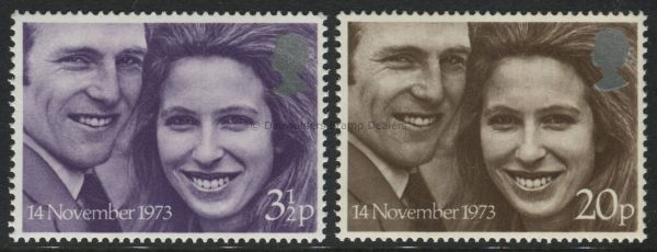 SG941-942 Set of 2 1973 Royal Wedding