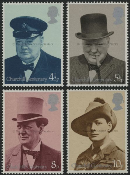 SG962-965 Set of 4 1974 Churchill