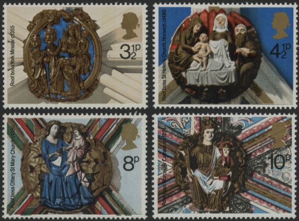 SG966-969 Set of 4 1974 Christmas (Church Roofs)