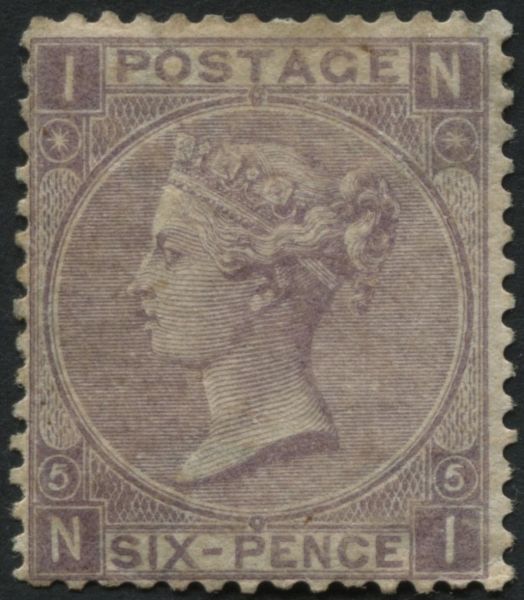 SG97 6d Lilac plate 5 mint, part original gum