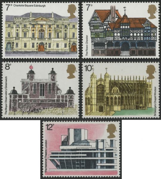 SG975-979 Set of 5 1975 Architecture