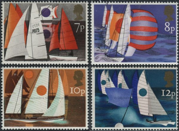 SG980-983 Set of 4 1975 Sailing