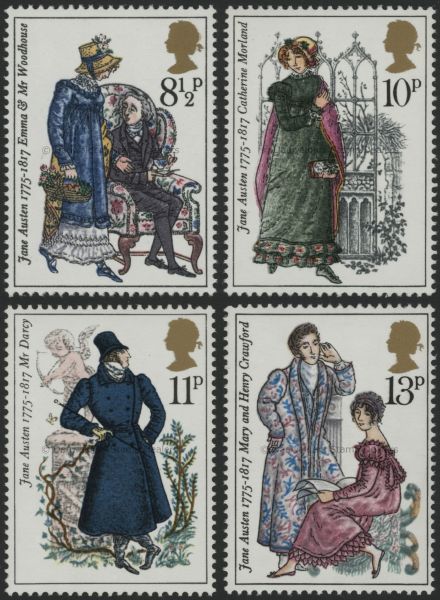 SG989-992 Set of 4 1975 Jane Austin