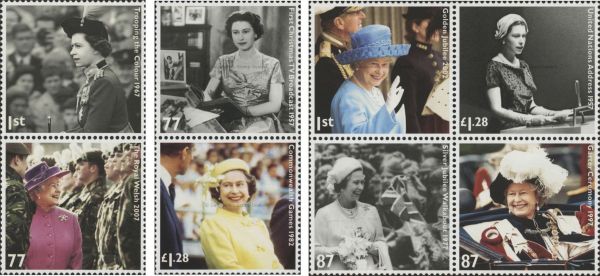 SGB3319-3326 Booklet Stamps 8 2012 Diamond Jubilee