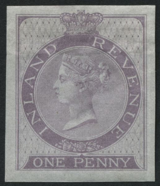 SGF12 1d pale Reddish Lilac imperforate imprimater, very fine, plate 26