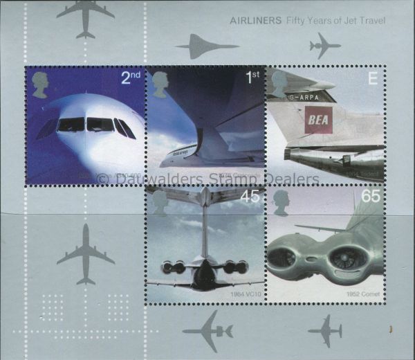 SGMS2289 Jet Aviation (5 Stamps) 2002 Airliners