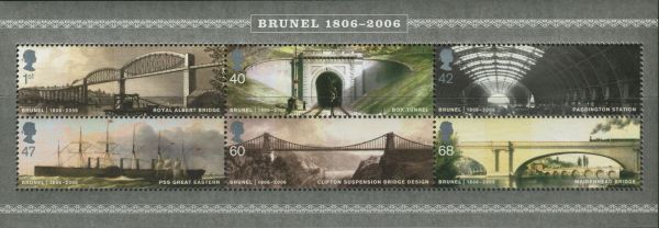 SGMS2613 Brunel Minisheet 2006 Brunel