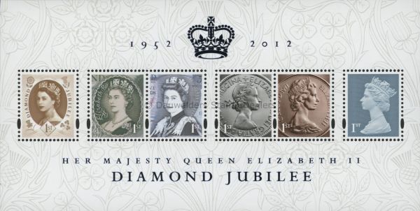 SGMS3272 Diamond Jubilee Sheet 2012 House of Windsor