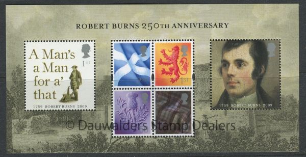 SGMSS157 250th Anniv. Robert Burns