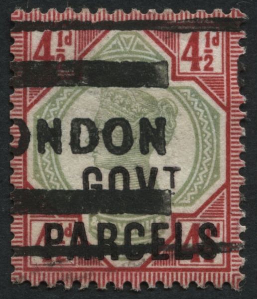 SGO71 4d Government Parcels F/U London, deep Carmine shade