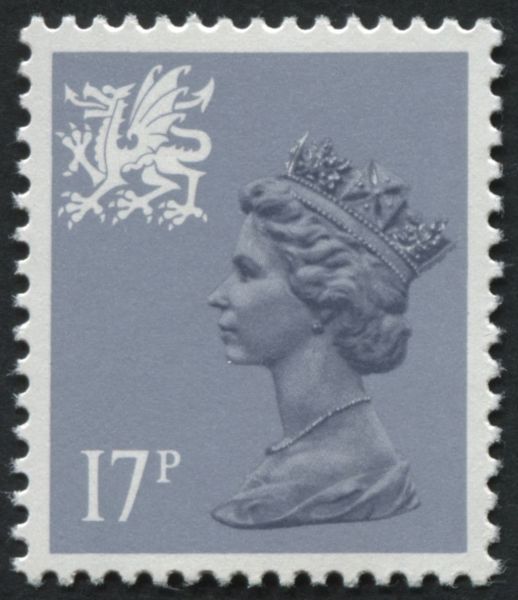 SGW44Ea Wales Type 2 17p, U/M