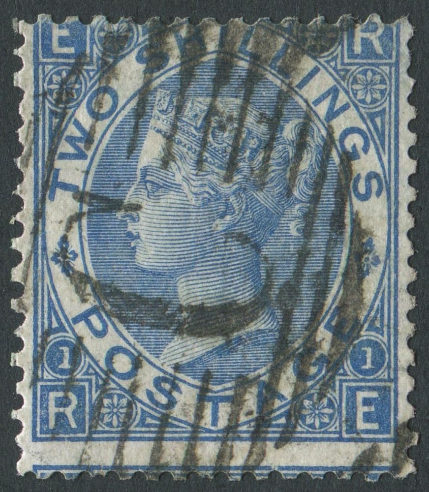 SGZ120 British Levant 1867 2/- Blue RE, with C of Constantinople