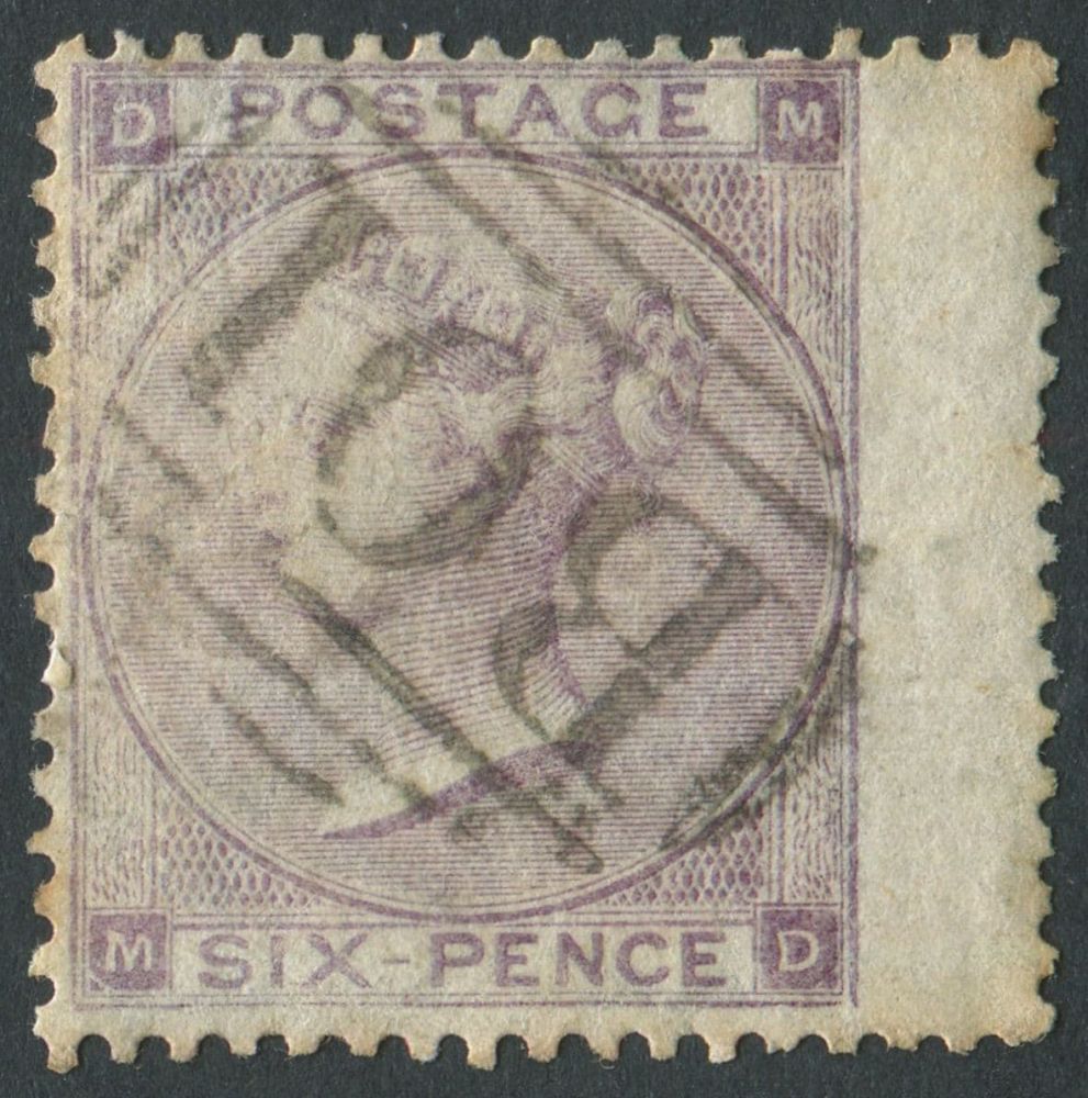 SGZ20 USED ABROAD. 1856 6d Lilac MD, cancelled BO1 of Alexandria