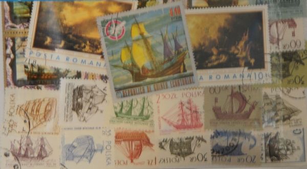 Ships 25 Stamps (Historical) (M35)