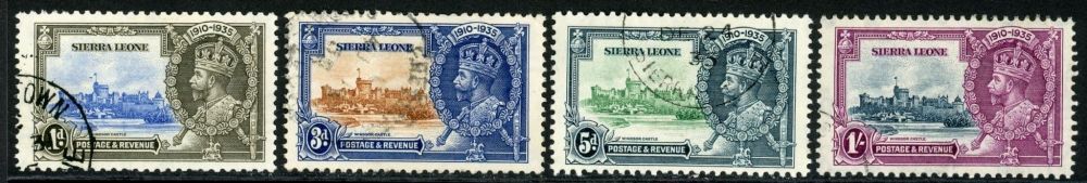 Sierra Leone 1935 SG.181-184 F/U