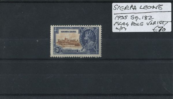 Sierra Leone 1935 SG.182 Flag Pole Var. U/M