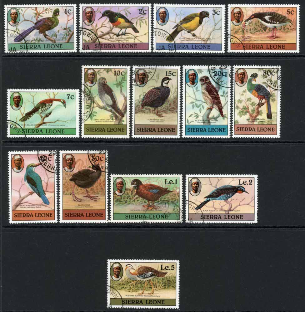 Sierra Leone 1980-82 SG.622A-635A F/U