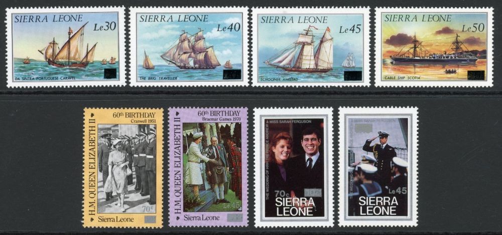 Sierra Leone 1986 SG.964-969, 971-972 U/M