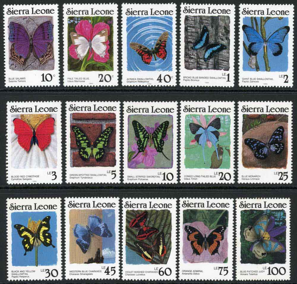 Sierra Leone 1987-89 SG.1028Ac-1042Ac U/M