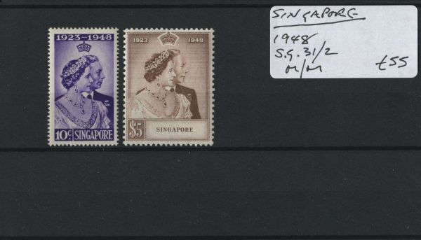 Singapore 1948 SG.31-32 M/M