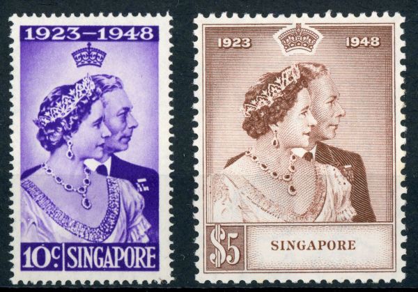 Singapore 1948 SG.31-32 U/M