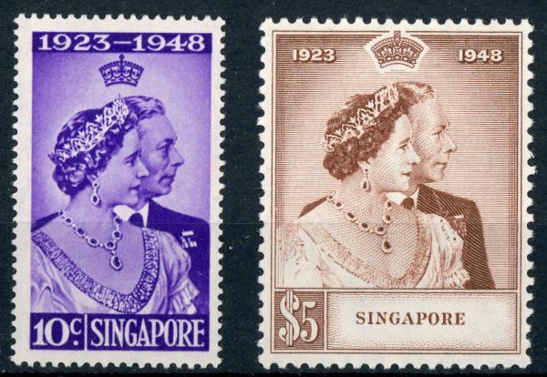 Singapore 1948 SG.31-32 U/M (1)