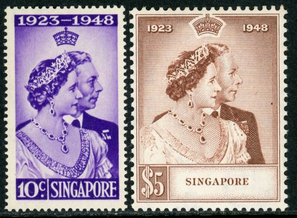 Singapore 1948 SG.31-32 U/M