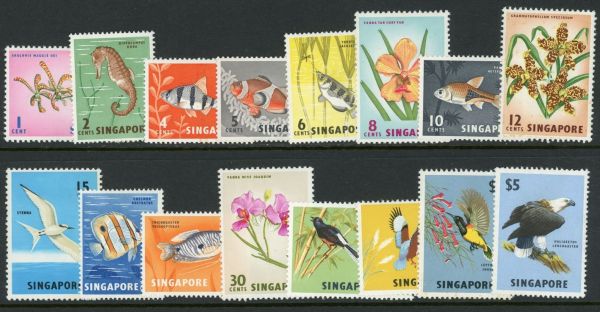 Singapore 1962-66 SG.63-77 U/M