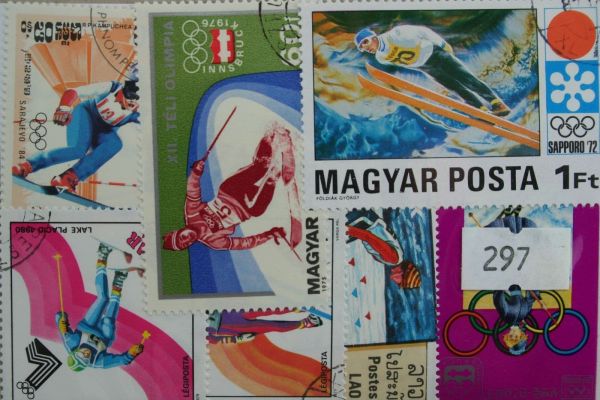 Skiing 25 Stamps (297)