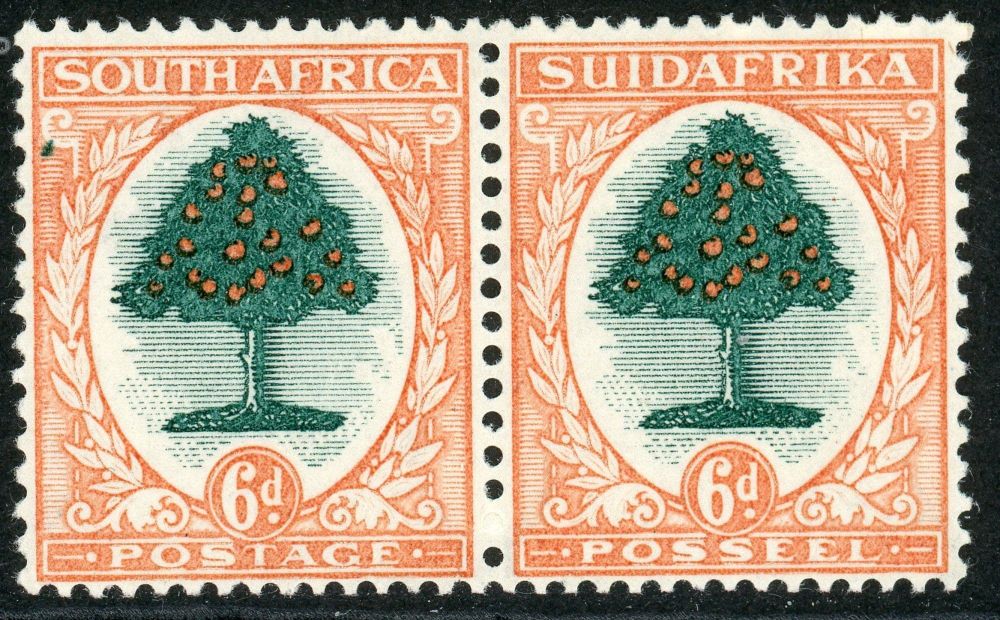 South Africa 1926-27 SG.32 U/M pair