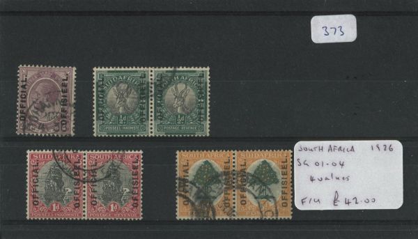 South Africa 1926 SG.O1-O4 F/U