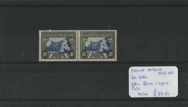 South Africa 1933-48 SG.64c Pair M/M