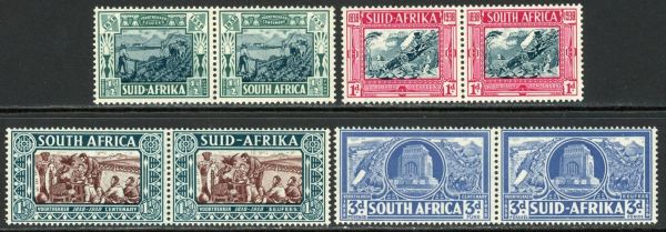 South Africa 1938 SG.76-79 U/M pairs