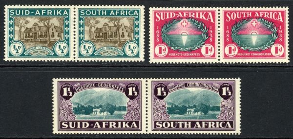 South Africa 1939 SG.82-84 U/M