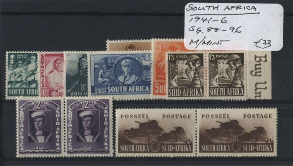 South Africa 1941-46 SG.88-96 M/M