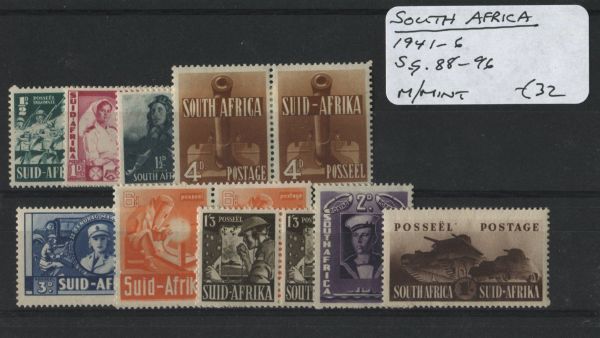 South Africa 1941-46 SG.88-96 M/M (Lot 2)