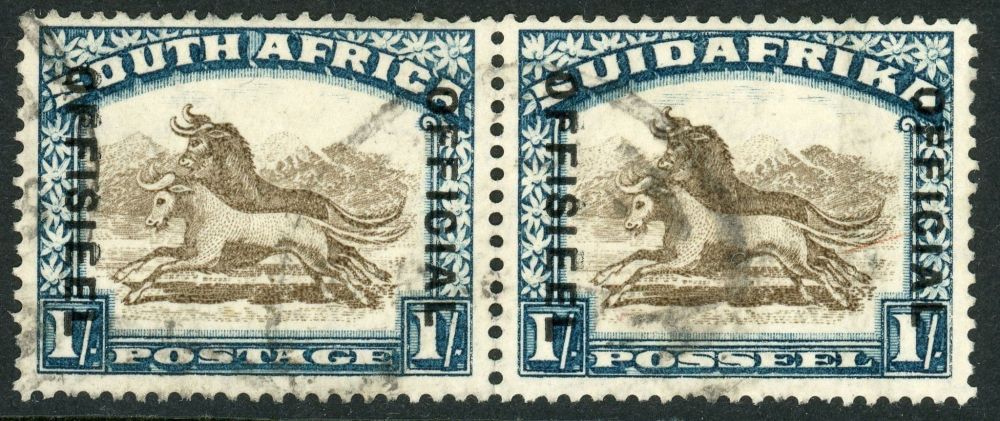 South Africa / Official 1930-47 SG.O17 F/U pair