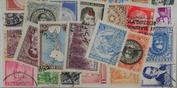 South America 25 Stamps (L352)